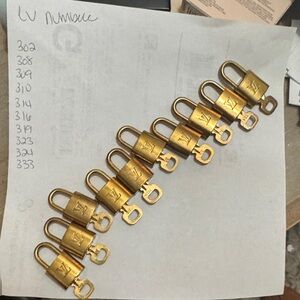 Louis Vuitton Gold Lock Set